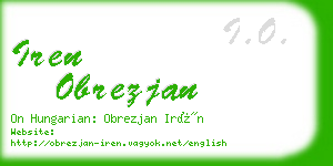 iren obrezjan business card